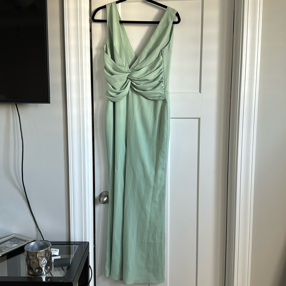 NBD Light Teal Jumpsuit